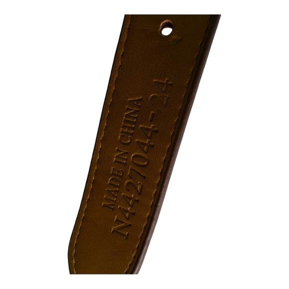 Nocona Glam Western Belt with Rhinestone Buckle and Heart Conchos size 24 - Picture 6 of 7